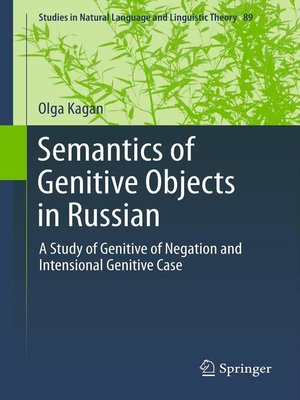 cover image of Semantics of Genitive Objects in Russian